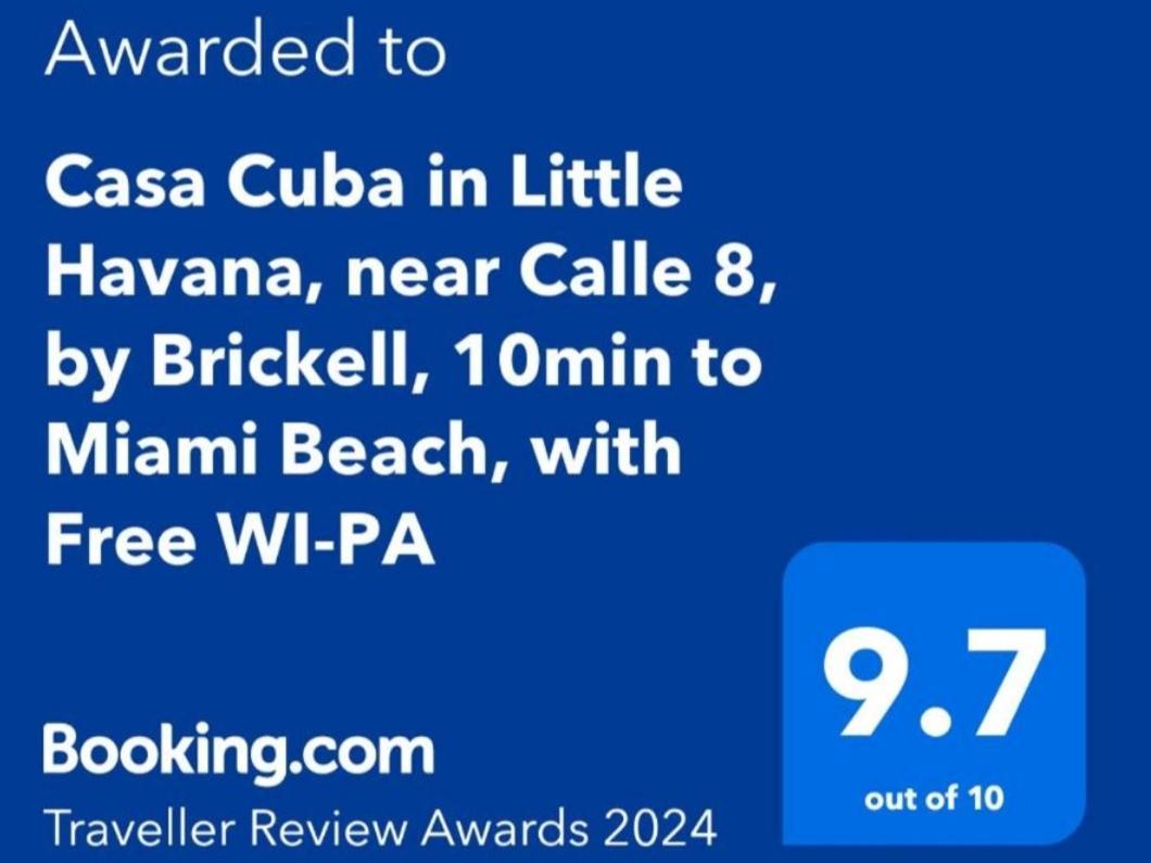 Casa Cuba In Little Havana, Brickell, Calle 8 And 10 Minutes To The Beach Free Parking Miami Extérieur photo